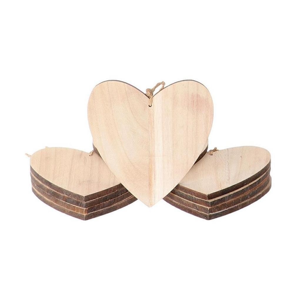 CUORE LEGNO LARGE NATURALE 14.5X15.5